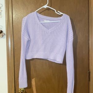 Aeropostale cropped v-neck sweater